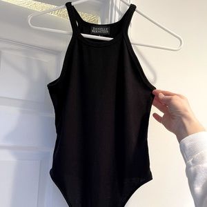 Danielle Bernstein Rib-Knit Bodysuit size S